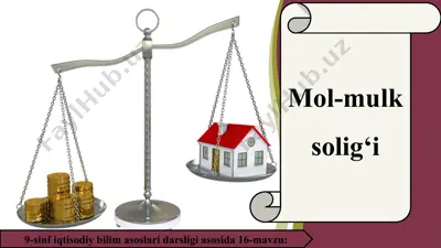 mol-mulk solig‘i 9-sinf — PPT