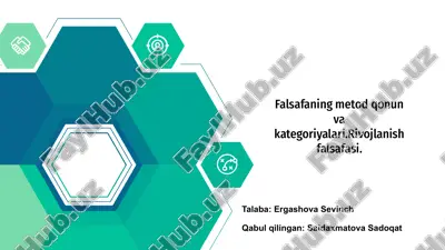 falsafaning metod qonun va kategoriyalari — PPTX