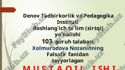 globallashuvning zaruriyati — PPTX