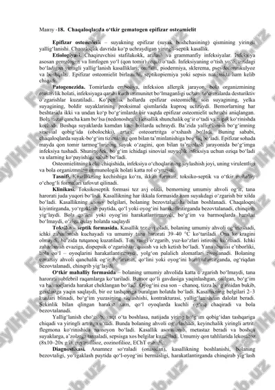 epifizar osteomielit — DOCX