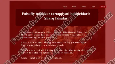 falsafiy tafakkur taraqqiyoti bosqichlari — PPTX