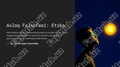 axloq falsafasi: etika — PPTX