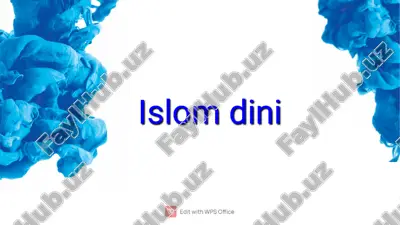 islom dini — PDF