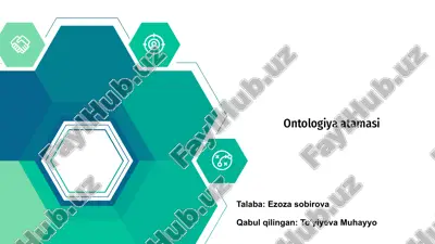 ontologiya atamasi — PPTX