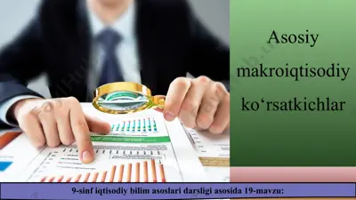 asosiy makroiqtisodiy ko‘rsatkichlar 9-sinf — PPT