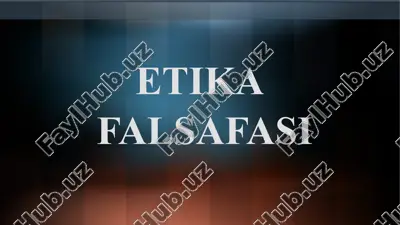 etikafalsafasi — PPTX