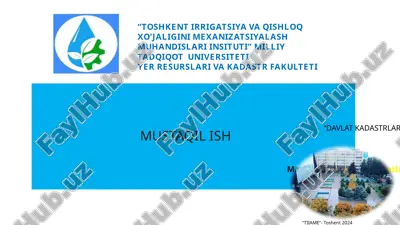 kadastrma’lumotlariningochiqligivashaffofligi — PPTX