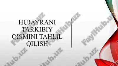 hujayra (cell) — PPTX