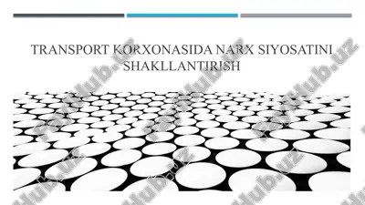 narx shakllanishi — PPTX