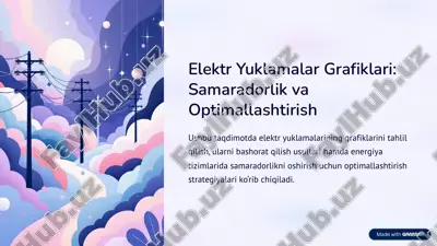 elektr yuklamalar grafiklari — PDF