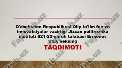 issiqlik tashuvchilar – 6 slaydli taqdimot — PPTX