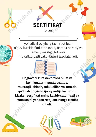 sertifikat — PPTX