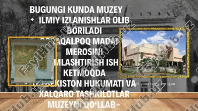 qoraqalpoq madaniy merosi muzeysi — PPTX