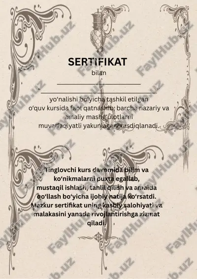 sertifikat — PPTX