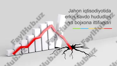 jahon iqtisodiyotida erkin savdo hududlari va bojxona ittifoqlari — PPTX