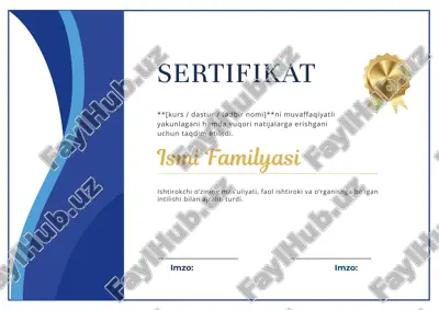 ishtirokchining mas'uliyati, faoliyatini va o'rganishini tilishibilan ajoyibayg'onlagan taqdimot — PPTX