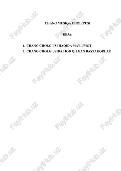 chang musiqa cholg'usi — DOC