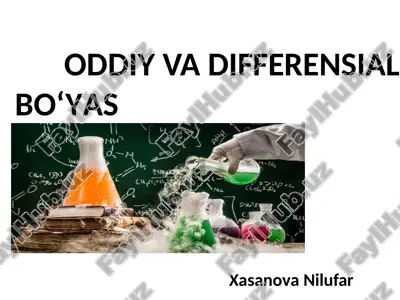 oddiyvadifferensial bo‘yash — PPTX