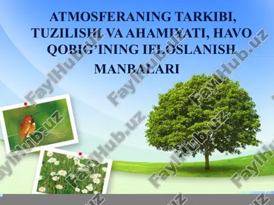 atmosfera tarkibi va tuzilishi — PPTX