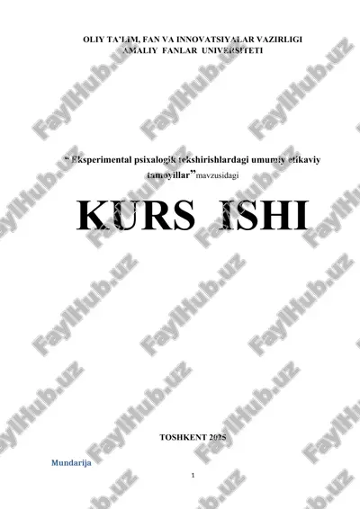 eksperimental psixalogik tekshirishlardagi umumiy etikaviy tamoyillar — DOCX