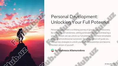 personal development: unlocking your full potential — PDF