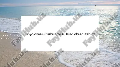 dunyo okeani — PPTX