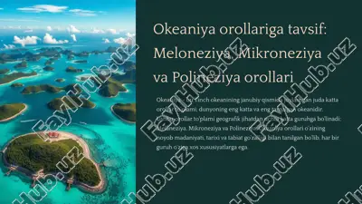 melaneziya orollari — PPTX