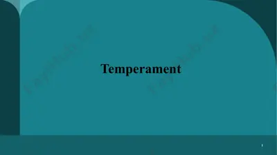 temperament — PPTX