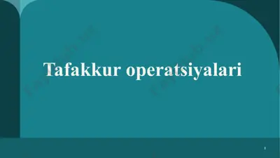 tafakkuroperatsiyalari — PPTX