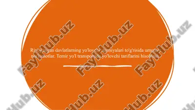 rivojlangan davlatlarning yo'lovchi stansiyalari — PPTX