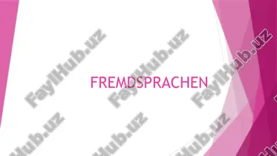 fremdsprachen — PPTX