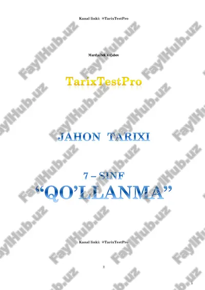 o`rta asrlar tarixi — PDF