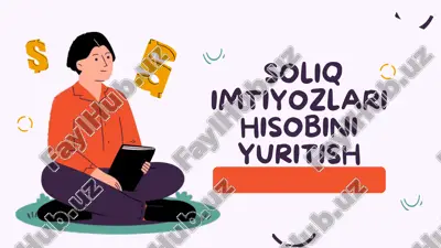 soliq imtiyozlari hisobini yuritish — PPTX