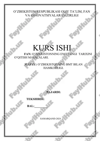 bmt bilan hamkorligi — DOCX