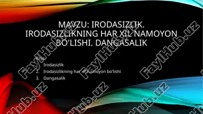 irodasizlik — PPTX