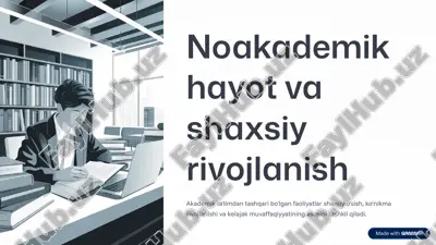 noakademik faoliyatlar — PDF