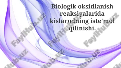 kiçlorod iste'moli — PPTX