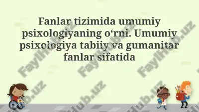 umumiy psixologiya — PPTX