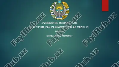 fiqhiymaktablar — PPTX