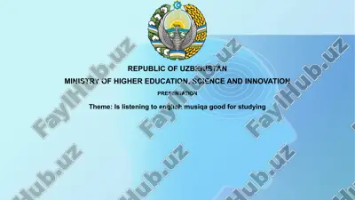 is listening to english music good for studying — PPTX