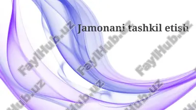 tadbirlarni rejalashtirish — PPTX