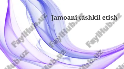jamoanitashkiletish — PPTX