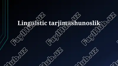 linguistic translation studies — PPTX