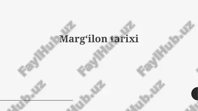 margʻilontarixi — PPTX
