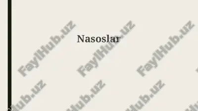 nasoslar — PPTX