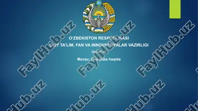 onaplata haqida — PPTX