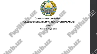 türkiye tarihine giriş — PPTX