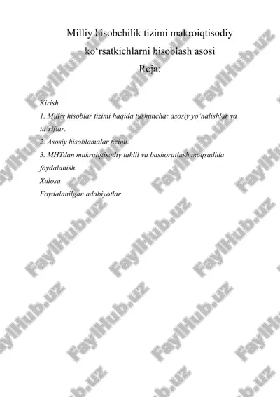 milliy hisobchilik tizimi — DOCX