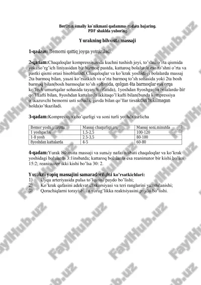 yurakning bilvosita massaji — PDF