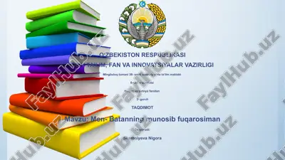 men- batanning munosib fuqarosiman — PPTX